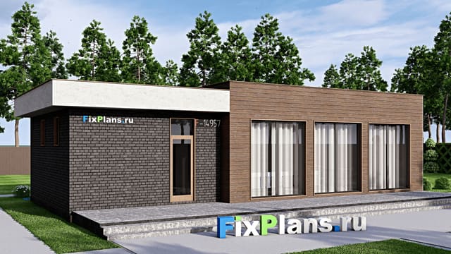 Одноэтажный дом F-14957