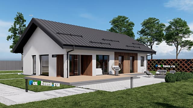 Одноэтажный дом F-0161